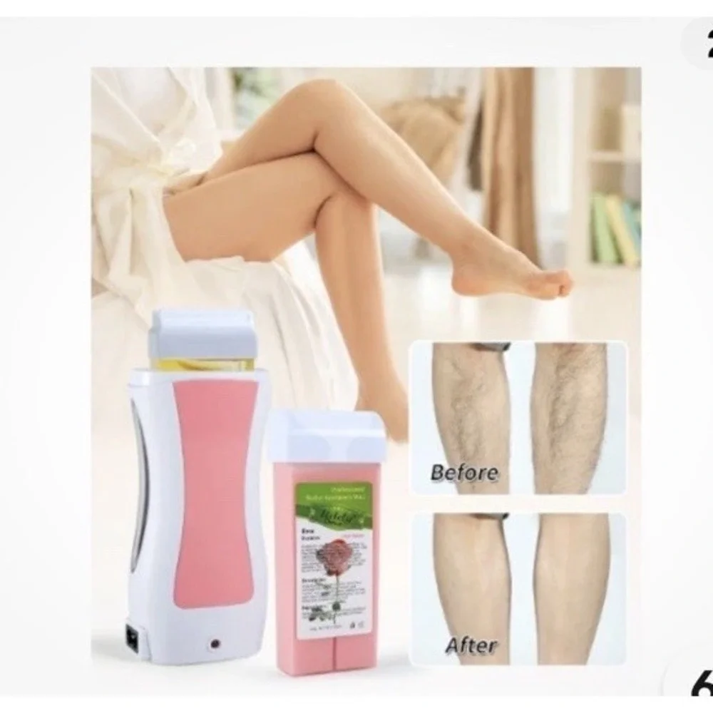 Women Waxing Kit After Wax Roll On Sensitive Skin Rose‎ Honey Home Hair Removal